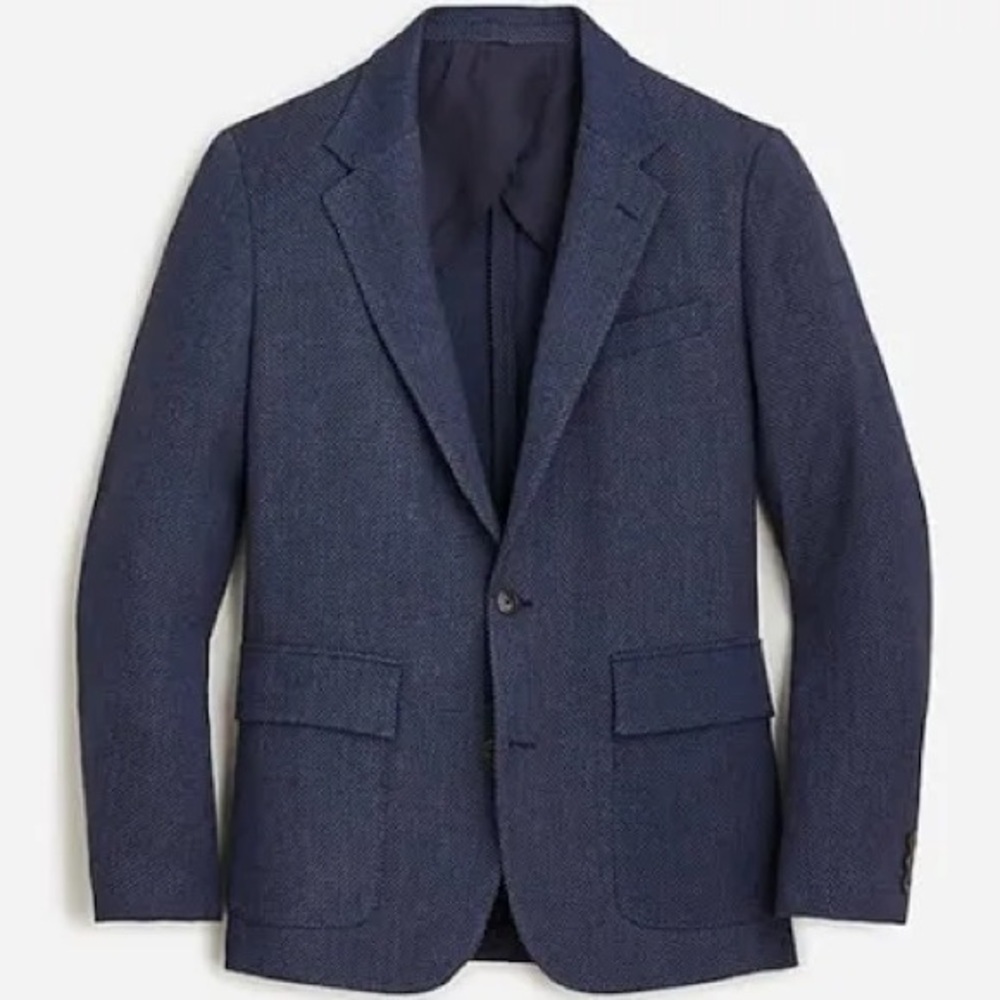 NWT J. Crew Kenmare Silk and Linen Blazer